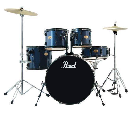 Target 5-Piece Drum Kit with Cymbals, Hardware & Throne - Blue